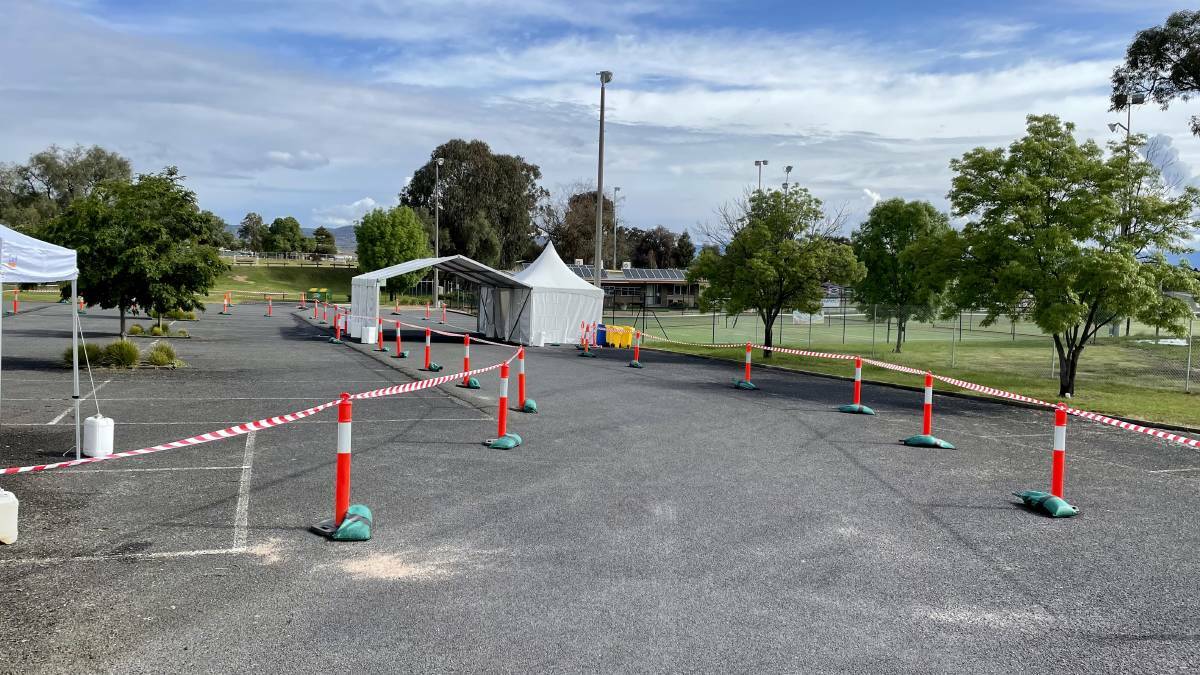 TRAFFIC: The Stawell Regional Health COVID-19 testing site at the Stawell Tennis Club, 63 Newington Road. Picture: FILE
