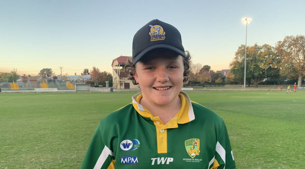 GRIN: Jimmy Duxson loves his Stawell Warriors under-14 team. Picture: TALLIS MILES