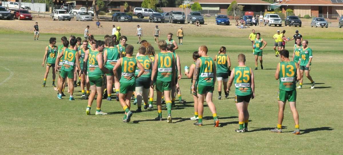TOUGH TEST: Navarre will have a few new faces as they face Harcourt in round one of the MCDFNL. Picture: PETER PICKERING