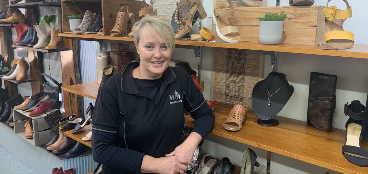NEXT STEP: Janita Perry is hoping someone can continue her family's legacy of selling shoes in the Grampians. Picture: TALLIS MILES