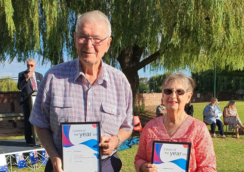 Citizens of the Year: Ian and Margaret Taylor were both recognised for their contributions to Stawell. Picture: CONTRIBUTED