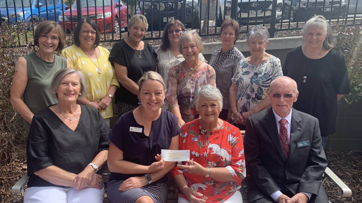 DONATION: After the success of the 2020 Y-Zetts Shopping Spree a $10,000 cheque was handed over to Stawell Regional Health. Picture: TALLIS MILES