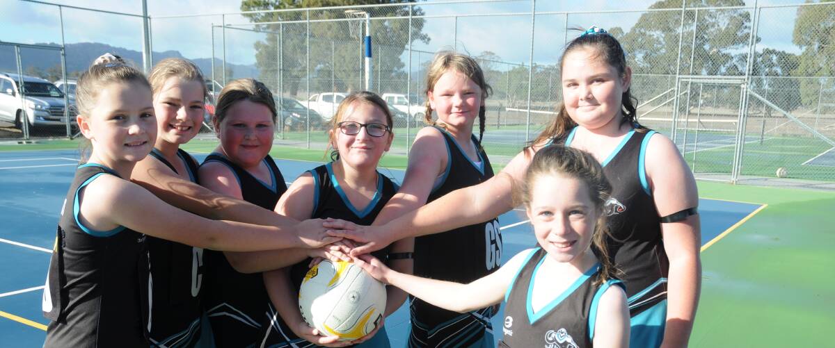 PUMPED: Swifts' NetSetGo players are excited to get on their new courts. Picture: CASSANDRA LANGLEY