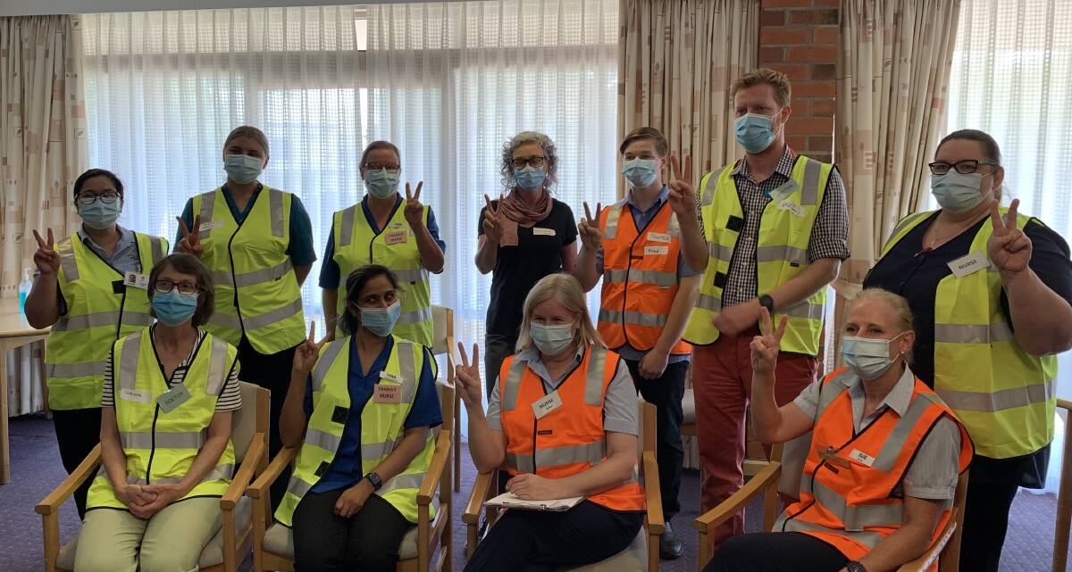 TEAM WORK: Stawell Regional Health's immunisation team have been putting in a lot of work to make sure they were ready for today's first vaccinations. Picture: TALLIS MILES