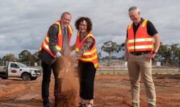 SOD: Cr Tony Driscoll, Kara Kara Ward councillor, Dr Anne Webster MP - Member for Mallee and Peter Knights - Chair of St Arnaud Recreation Advisory Group. Picture: CONTRIBUTED