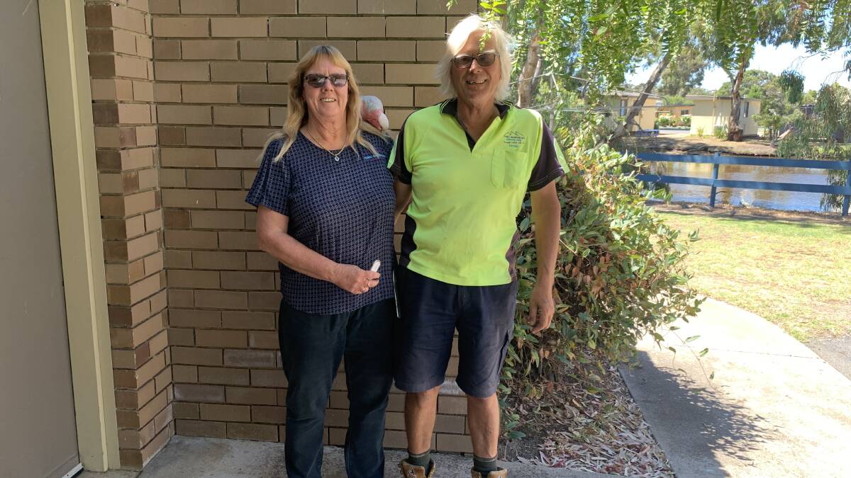 TOUCH UP: Stawell Grampians Gate Caravan Park owners and managers Marianne and Peter Braam are excited about the funding coming their way. Picture: TALLIS MILES