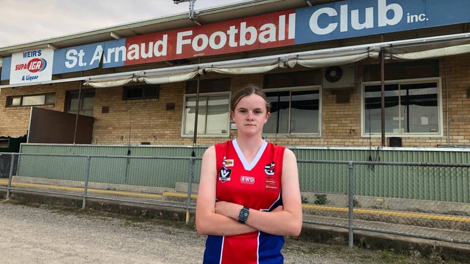 FRUSTRATED: 14-year-old Abby Weir is no longer permitted to play football with boys. Picture: CONTRIBUTED