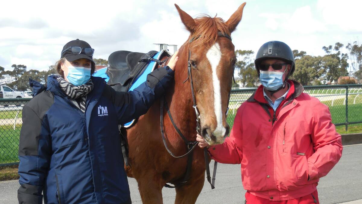 PROTOCOLS: HRV Steward Kylie Harrison and Clerk of Course Geoff Church at Horsham HRC's last meeting on August 23.