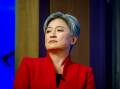 Penny Wong has called for calm in the Taiwan Strait. Picture: Elesa Kurtz