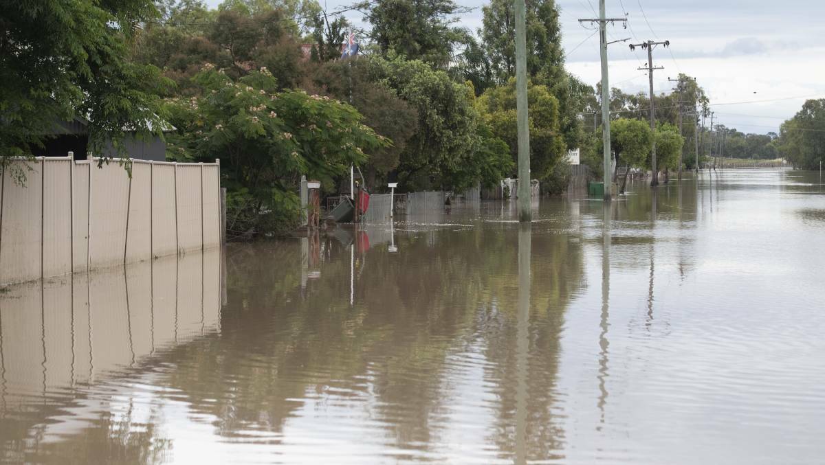 Flooding in Gunnedah, NSW. Photo: Peter Hardin
