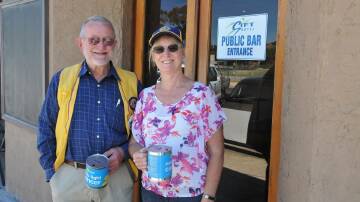 Stawell Lions Club member Peter Martin and president Marie Hosking. File picture.