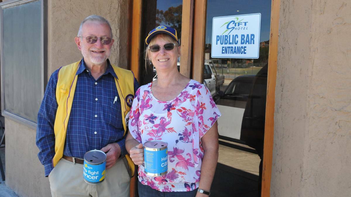 Stawell Lions Club member Peter Martin and president Marie Hosking. File picture.