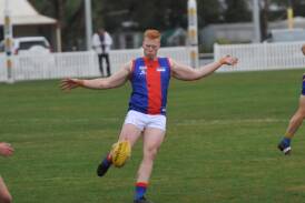 The HDFNL's 2023 seniors' best and fairest, Rupanyup's Mitchell Gleeson. Picture by John Hall
