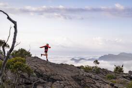 Ultramarathon runner Lucy Bartholomew takes in the Grampians ahead of the GPT 100 Miler. Picture supplied