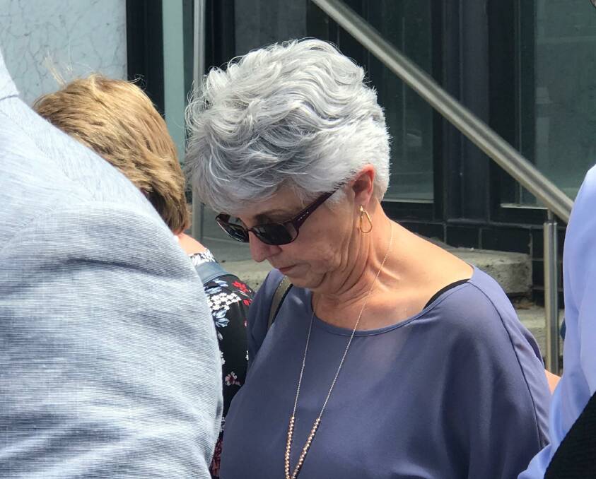 Lorraine Nicholson leaving court today. Photo: Rochelle Kirkham.