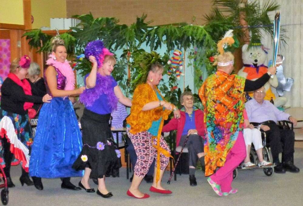 Eventide Homes welcomed colourful dancers to celebrate the Rio Olympics on August 12.