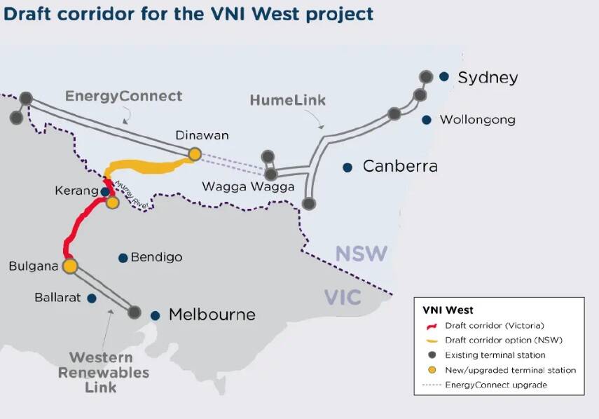 The proposed new route. Graphic from TCV.