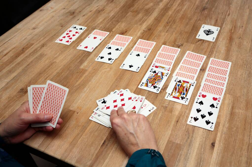 ON YOUR OWN: Patience or Solitaire can keep you busy for hours. 