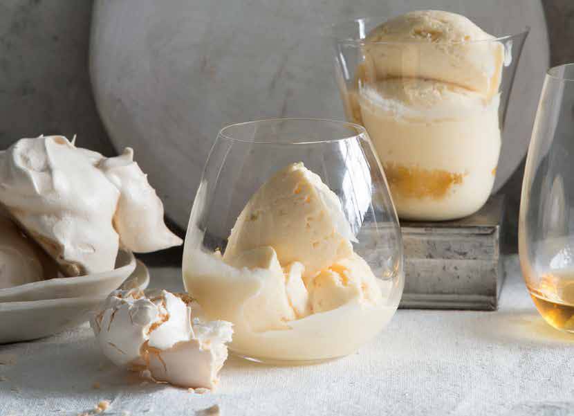Whisky and lime ice cream. Picture: Alan Benson