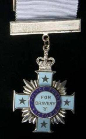 An image of the medal Leading Senior Constable Healey will receive. Picture: SUPPLIED