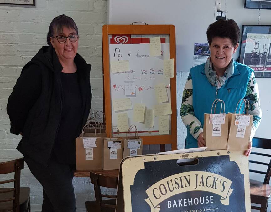 Volunteer Helen O'Donoghue, volunteer for Loddon and a Cousin Jack's employee. Picture: SUPPLIED