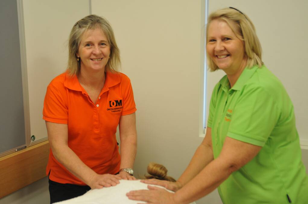 WELLNESS DELIVERY: Health professionals Jane Butt and Jenny Torney from Oncology Massage are involved in the wellness program at Stawell Hospital.