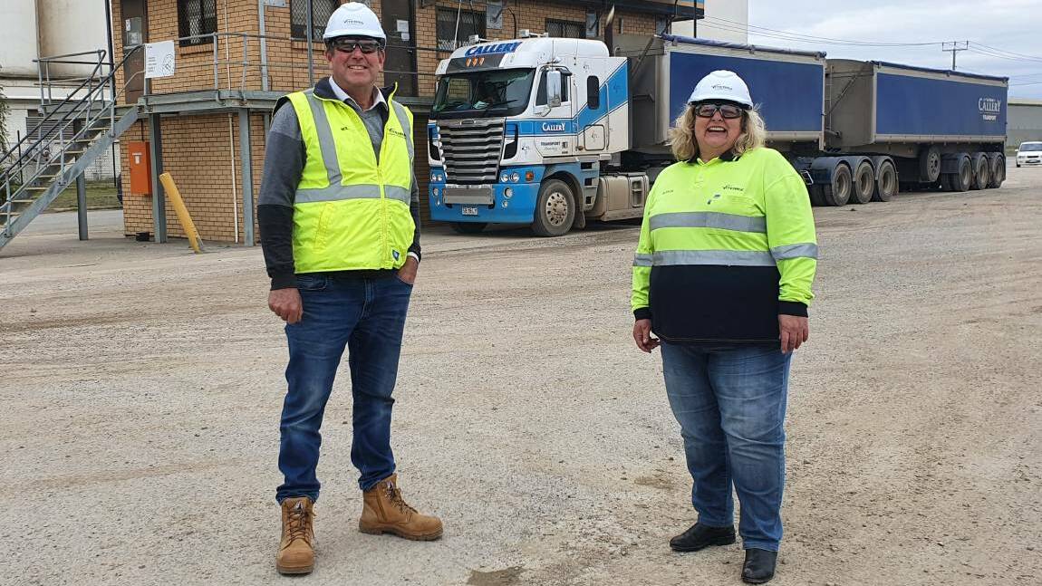 RECRUITMENT: Viterra operations manager for the Adelaide region Neil Carr and human resources manager Alyson Gilbey.