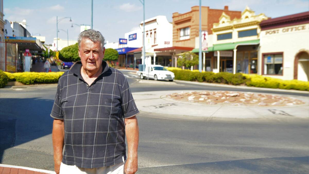 CHANGES COMING: Northern Grampians Shire Mayor Murray Emerson at the roundabout on Friday. Picture: ALEXANDER DARLING
