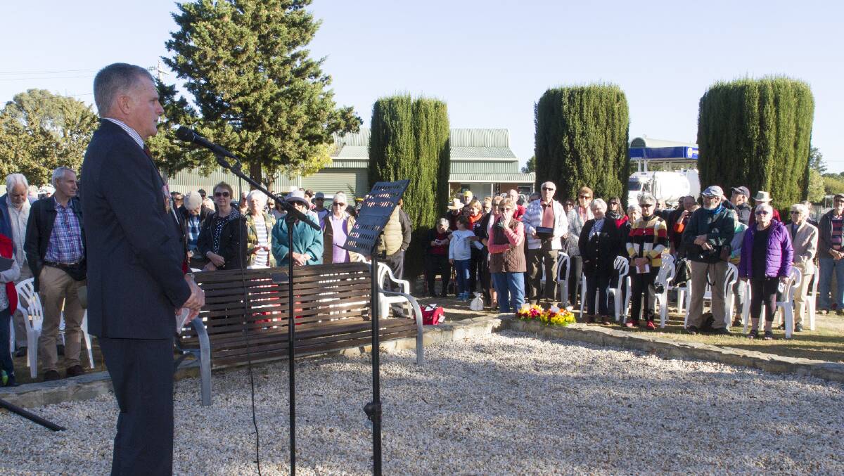 HONOUR: Great Western and St Arnaud war memorials have received funding. Alan Green was at Great Western's Anzac Day service this year. Picture: PETER PICKERING