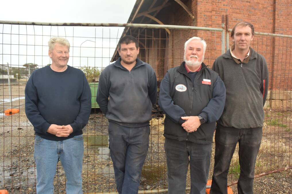 Grampian Model Railroader Incorporated member Adrian Robertson, vice-president Michael Hodder, treasurer Clyde Humphries and president Andrew Cray. Picture: ALICE RENNISON