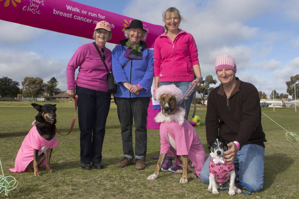 RAISING MONEY AND AWARENESS: Fundraising money for the National Breast Cancer Foundation at Stawell's Mother's Day Classic, 2017. Picture: Peter Pickering. 