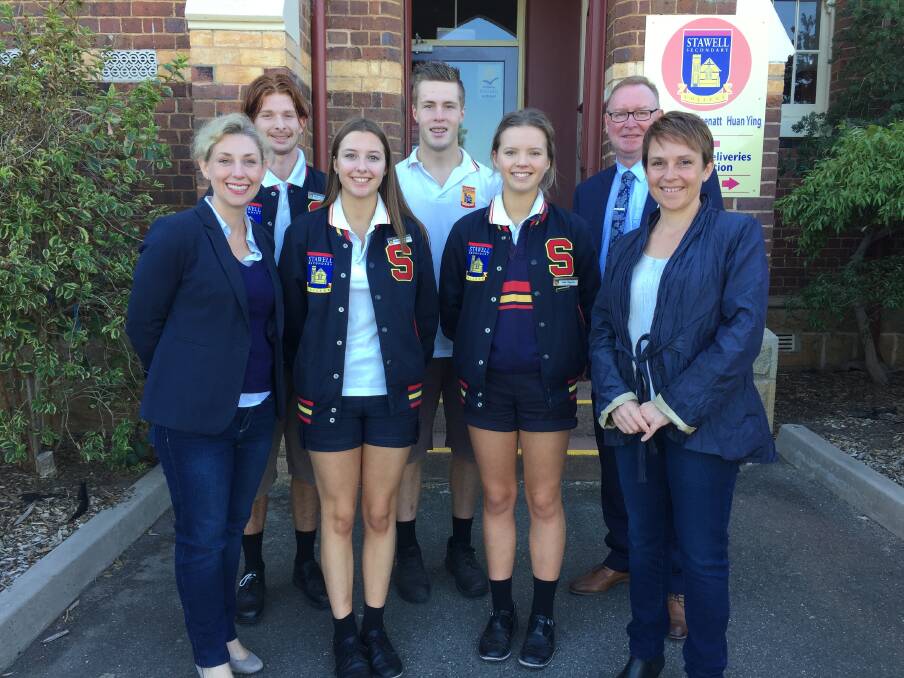 Member for Western Victoria Jaala Pulford announces $4 million for Stawell Secondary College. Picture: Alice Rennison. 