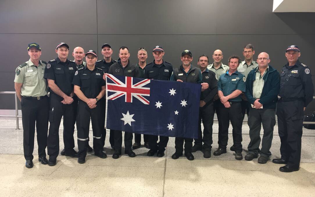 CREW: The Victorian crew at Tullamarine Airport on Thursday. Picture: CONTRIBUTED