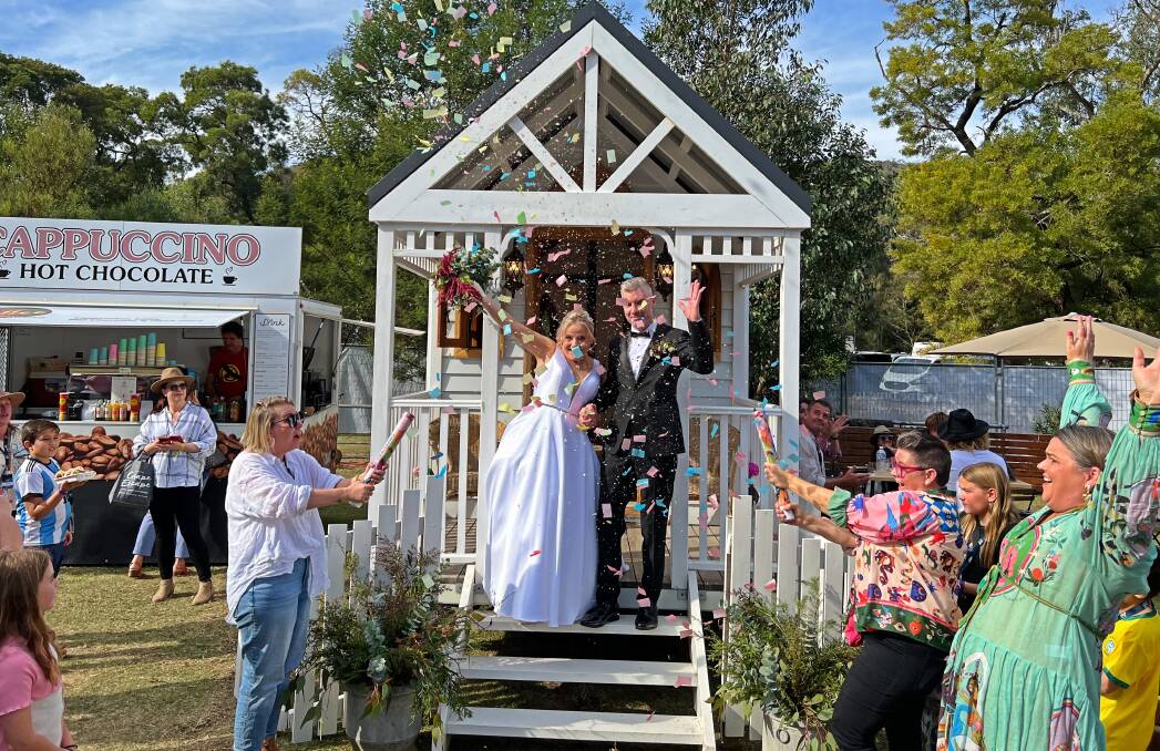 The wedding was made possible by Pomonal's Wirreanda Farm. Picture by Ben Fraser