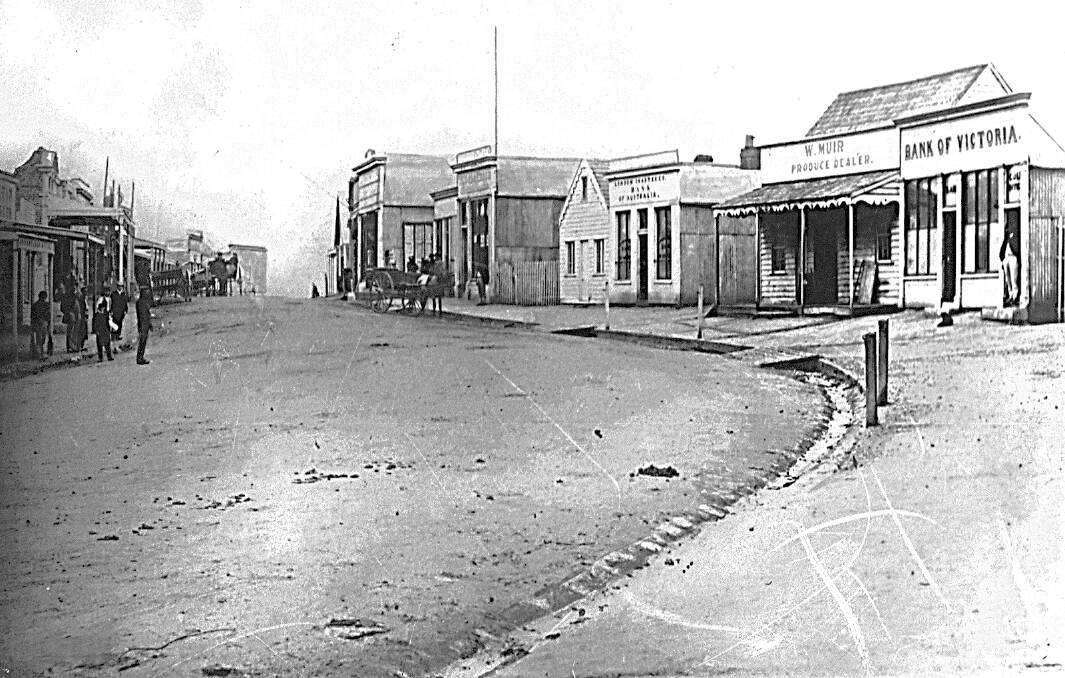LOOK BACK: Main Street looking South West from near Layzell Street corner. Picture: STAWELL HISTORICAL SOCIETY