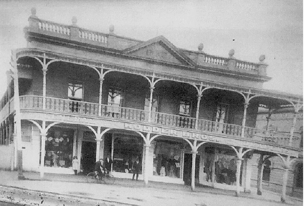 Allingham's drapery store was located on the corner of Main Street and Victoria Place. Picture supplied by the Stawell Historical Society