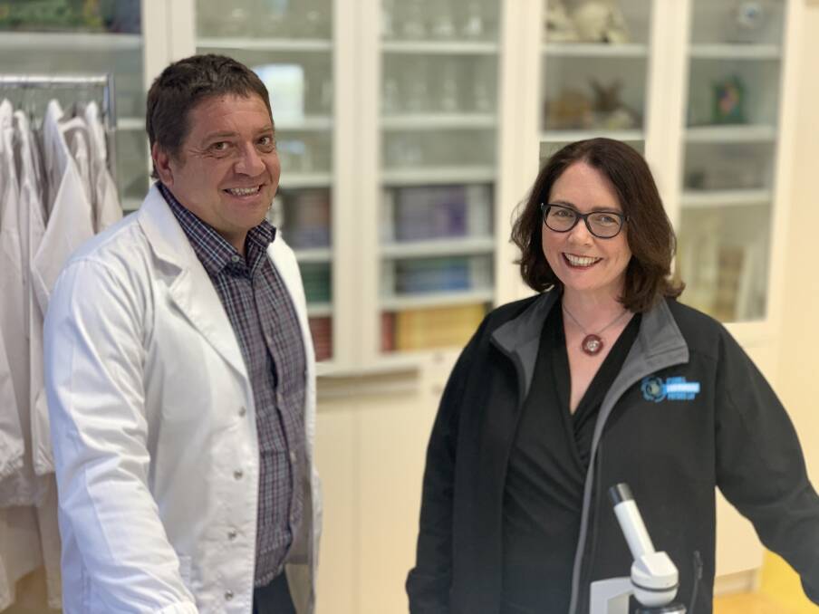EXCITING TIMES: Stawell Secondary College principal Carlos Lopez and Dark Matter Centre chief operating officer Amanda Western are thrilled to join forces for the STEM pilot program. Picture: BEN FRASER