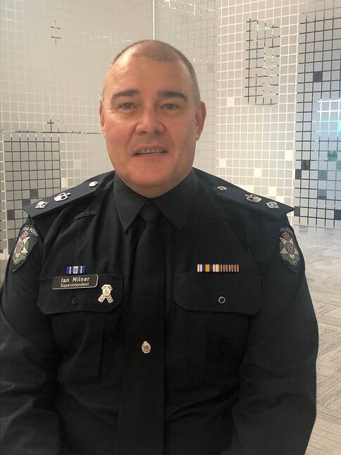 A pronounced police presence: Superintendent Ian Milner is pleased 30 new police officers have joined police stations in the Wimmera. Picture: Contributed