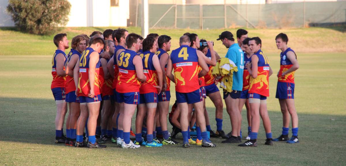 ON THE PARK: Great Western hasn't been able to train at the home ground for some time and hosted their practise match at North Park. Picture: LACHLAN WILLIAMS