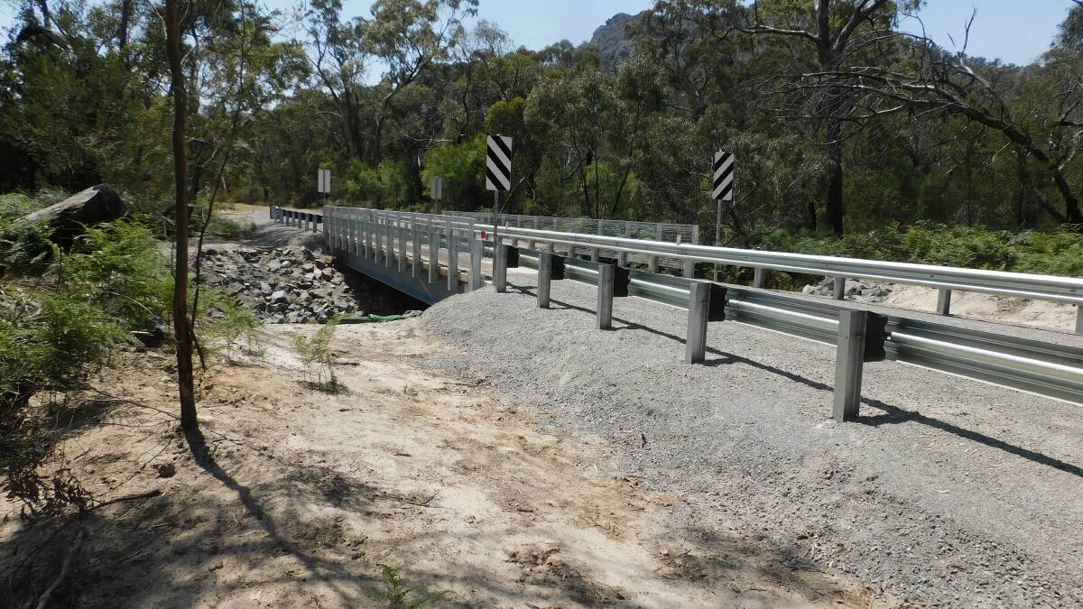 UPGRADED: The newly constructed bridge across Hut Creek along Harrop's Track within the southern Grampians National Park. Picture: CONTRIBUTED