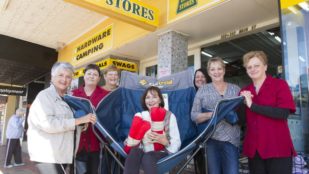 READY: Stawell Y-Zetts members and Lyal Eales shop assistants are ready for the upcoming shopping night on November 8. Picture: PETER PICKERING