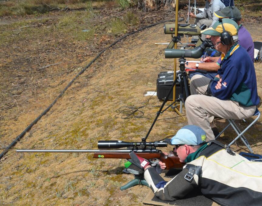 COMPETE: Shooters competed at the weekend in Stawell at the Victorian Match Rifle and Long Range F Class Championships. Picture: DAVE HILLIER