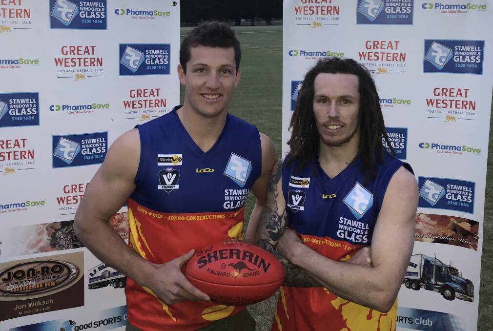 TOGETHER: Damon and Ryan Folkes have joined Great Western for the 2020 season. Picture: MATT DELZOTTO