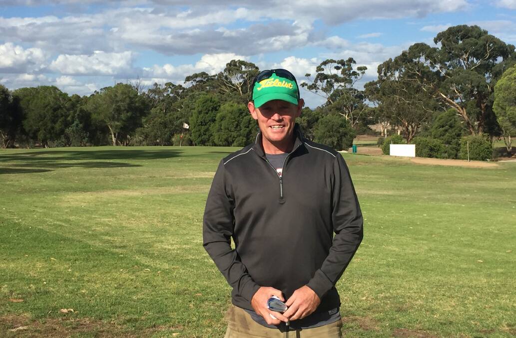 LEADER: David Hunter will try to hold off any competition as he goes into the last round of the Stawell Golf Club Championships two shots clear. Picture: CASSANDRA LANGLEY