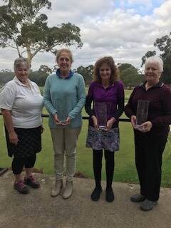 WINNERS: Stawell golf club women's captain Carole McKendrick with the 2019 champions. B Grade champion Del Grey, club champion Tania Dignan and C Grade champion Chris Trickey