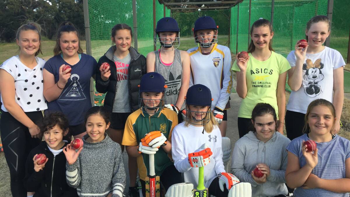 PLAYTIME: The under-13 Grampians Girls team from last season has increased in numbers for the upcoming season. Picture: LACHLAN WILLIAMS 