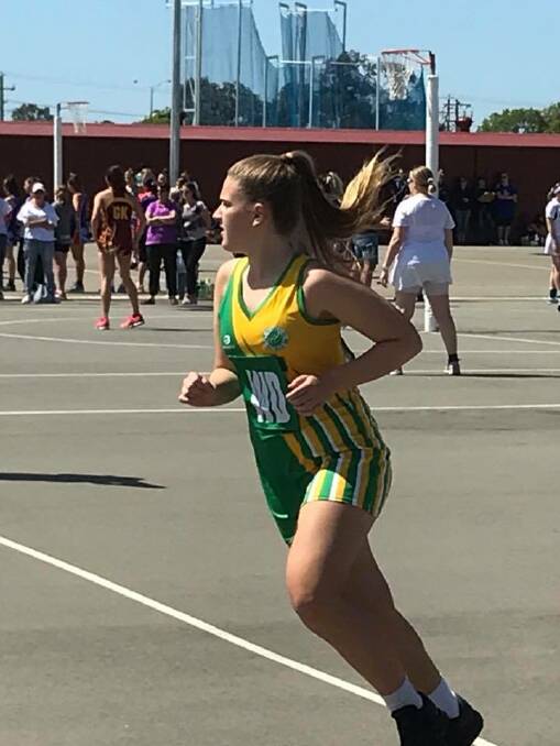 Under-17: Drew Smith competed at her second netball state title competition.