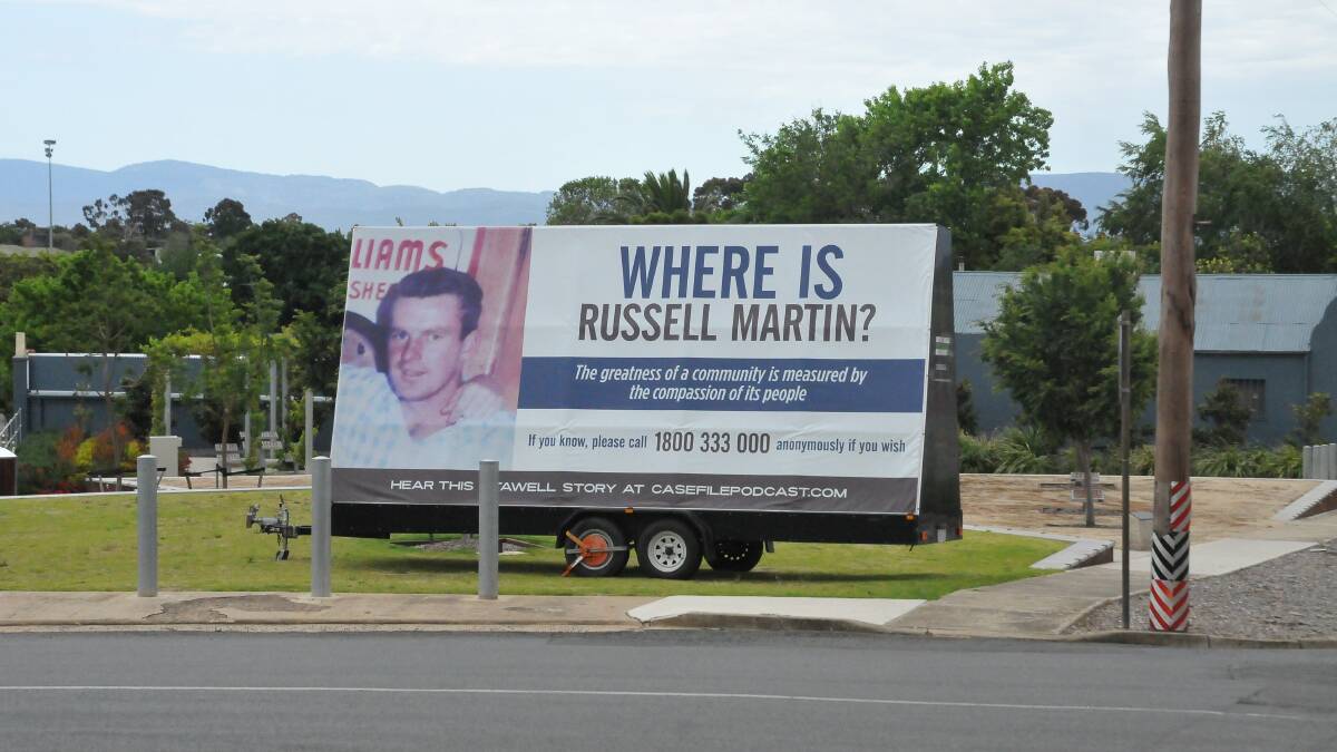 SEARCH CONTINUES: The plea for information into Russell Martin's disappearance in 1977 continues. Picture: CASSANDRA LANGLEY