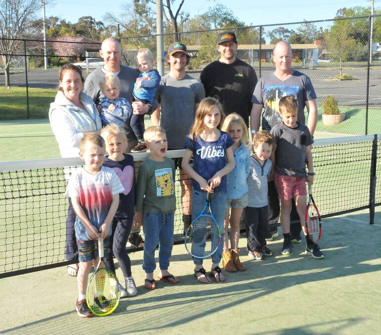 READY: Members of the Stawell Tennis Club are busy organising the upcoming season. Picture: CASSANDRA LANGLEY