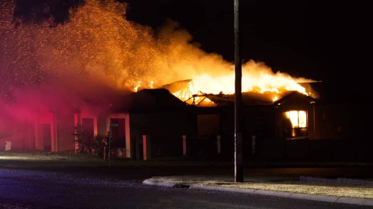 FIRE: Emergency services were called to a property on King Street Stawell on Saturday evening. Picture: STAWELL TIMES-NEWS
